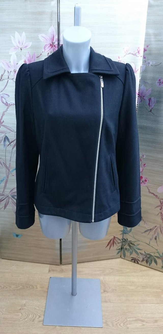 Preview of the first image of Ladies M&S Black Jacket Size 12.