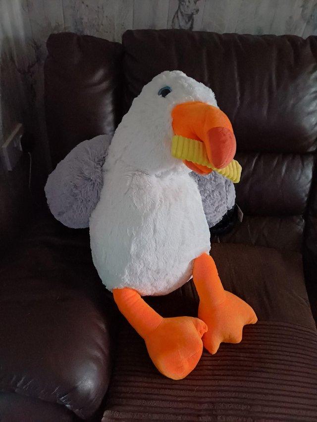 Preview of the first image of Large Steven The Seagull Teddy New With Tag 75cms High.