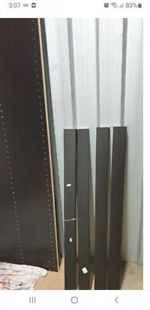 Image 9 of Ikea pax wardrobe with sliding doors black colour