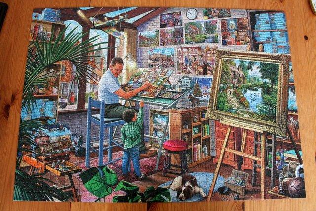 Preview of the first image of A Work of Art 1000 Piece Jigsaw Puzzle by Steve Crisp..