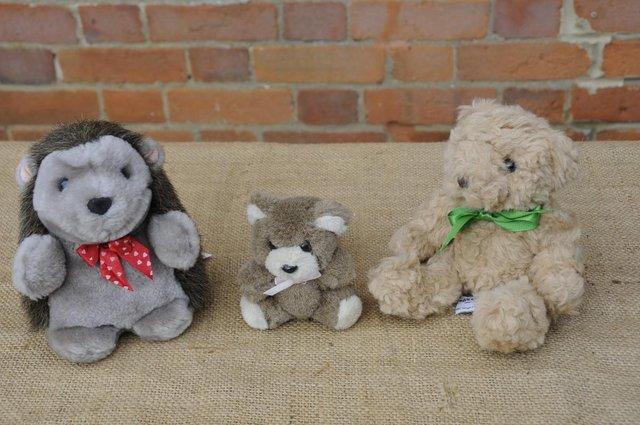 Image 3 of Unused Soft Toys – Two Teddies And One Hedgehog Or Mole