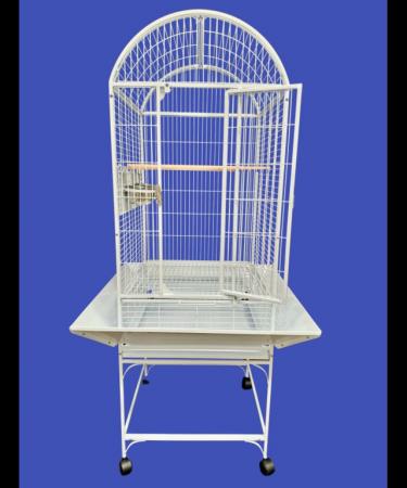 Image 3 of Parrot-Supplies Alabama Dome Top Parrot Cage White