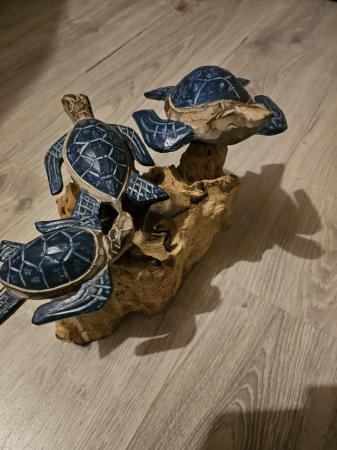 Image 5 of Turtles sculpture hand made wood carved
