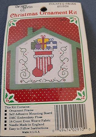 Image 1 of Cross Stitch Christmas ornament kit