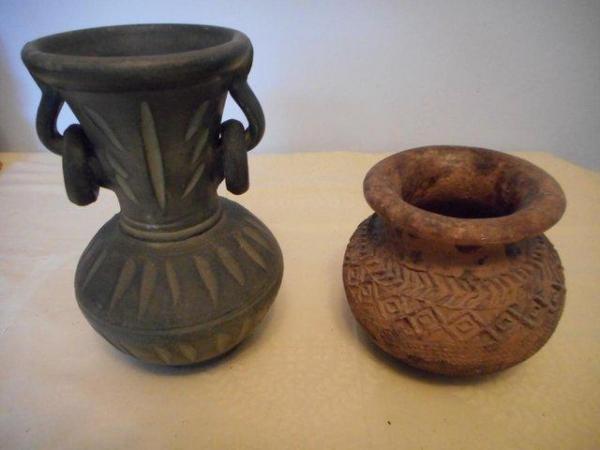 Image 1 of TWO LOVELY HAND THROWN POTTERY POTS