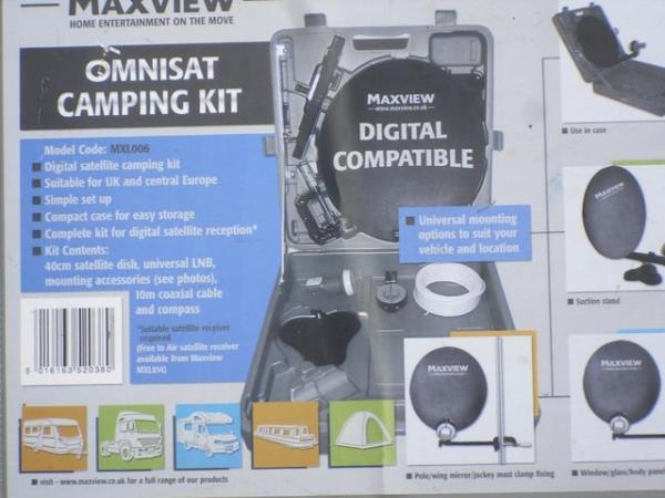 Image 2 of MAXVIEW OMNISAT PORTABLE CAMPING KIT