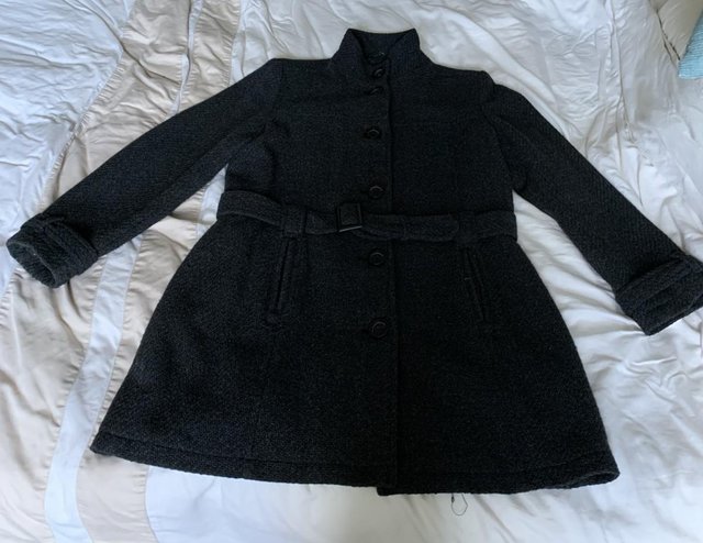 Preview of the first image of S.Oliver Knee length Winter coat, wool blend.