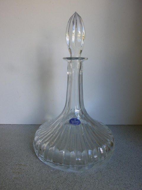 Preview of the first image of Royal Doulton Ships Decanter Lead Crystal.
