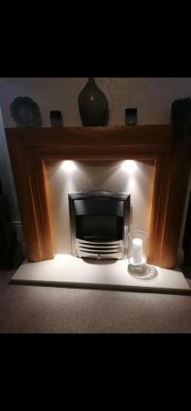 Image 2 of Solid Wood Fire Surround, Hearth & Gas Fire