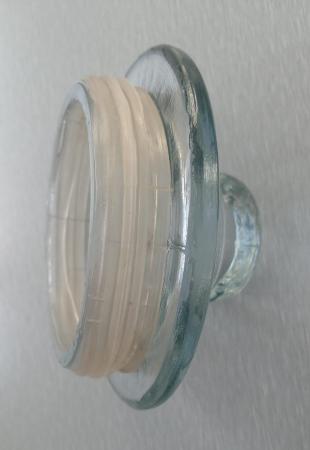 Image 12 of A Medium Sized Glass Storage Jar.  Height 8" (20cm)