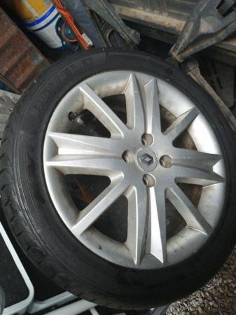 Image 2 of megane spare alloy wheel tyre and wheel good