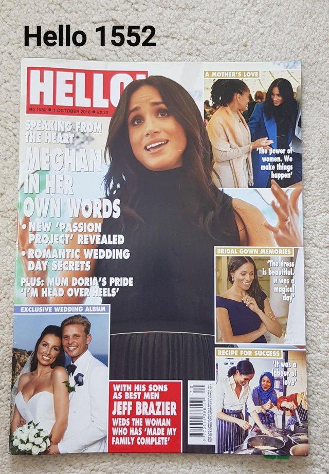 Preview of the first image of Hello Magazine 1552 - Meghan in her own words.