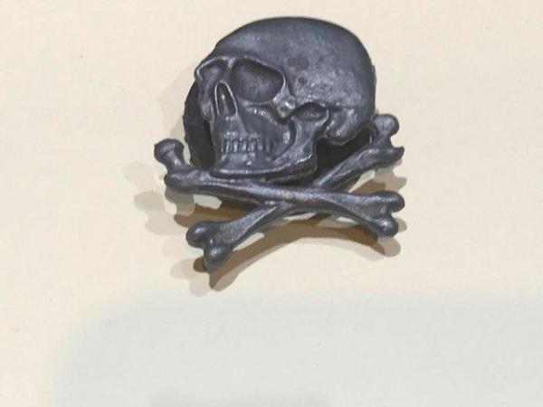 Image 1 of German military screw back badge of the SS