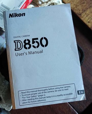 Image 1 of Nikon D850 DSLR - Original Instruction Manual