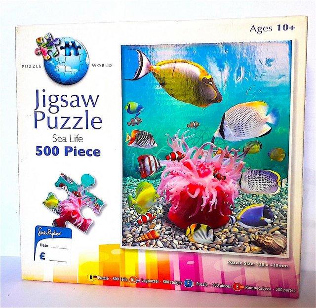 Preview of the first image of UNUSED 500 PIECE PUZZLE - SEA LIFE.