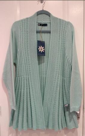 Image 3 of New with Tags Amber Cardigan Green 12-14 Collect or Post