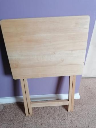 Image 3 of Small Wooden fold down table