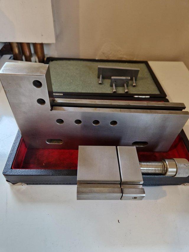 Preview of the first image of Engineering wire eroder stainless steel vice.