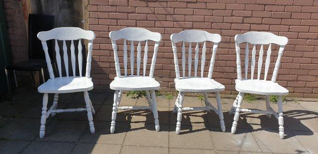 Image 11 of Country style farmhouse dining chairs x 6