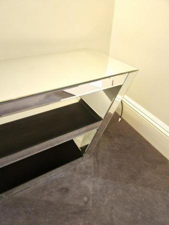 Image 2 of Mirrored TV Stand Like New 1 year old