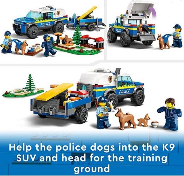 Preview of the first image of LEGO 60369 City Mobile Police Dog Training Set.