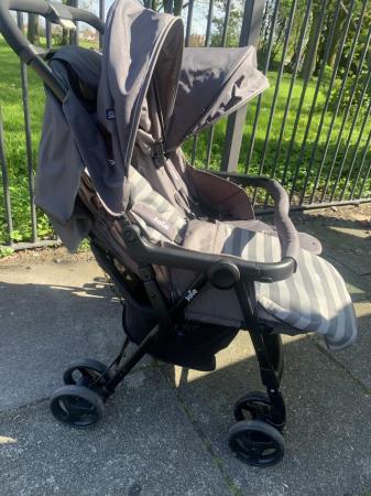 Image 2 of Joie aire double pram grey new bargain