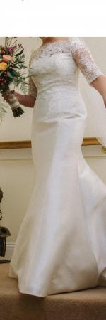 Image 4 of Pronovias Florenza Beautiful Mikado fit/flare gown *reduced*
