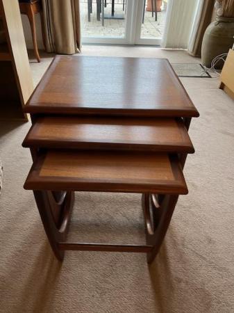 Image 2 of G plan Astro nest of coffee tables teak 1970s