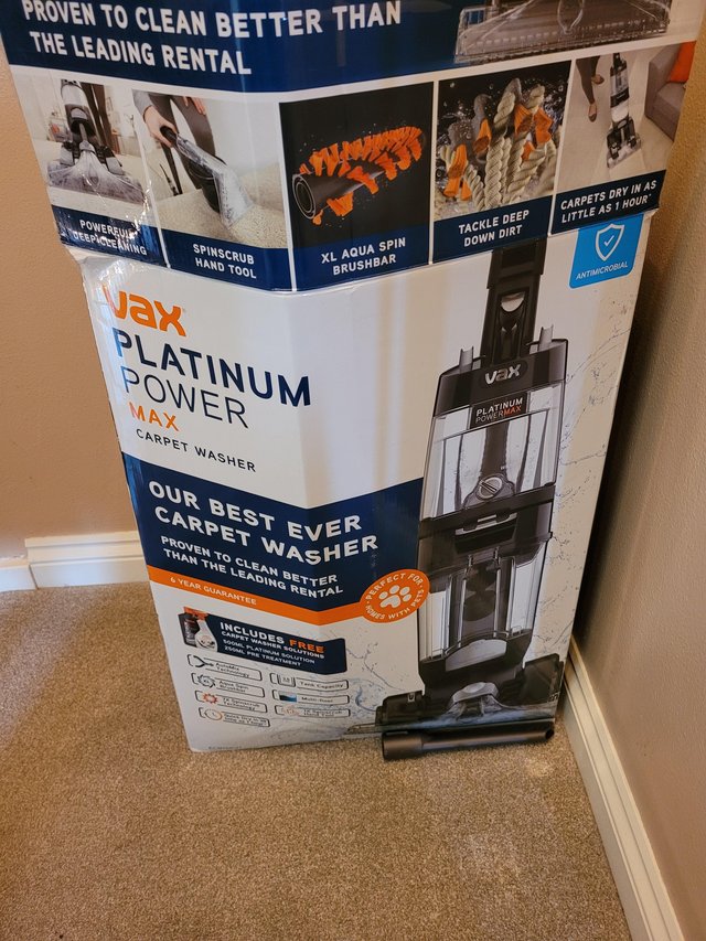 Preview of the first image of Vax platinum power max brand new in box.