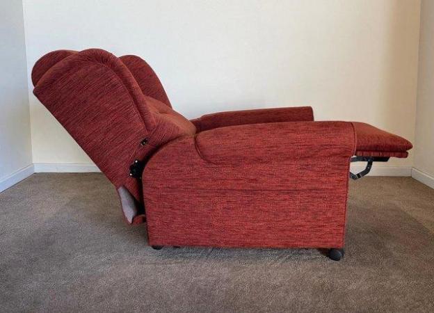 Image 14 of LUXURY ELECTRIC RISER RECLINER TERRACOTTA CHAIR CAN DELIVER