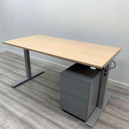 Image 2 of Green Mesh Back Operator Office Chair – Black Base & Frame,