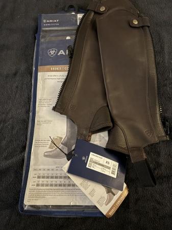 Image 2 of Ariat xs bronze concord chaps brown