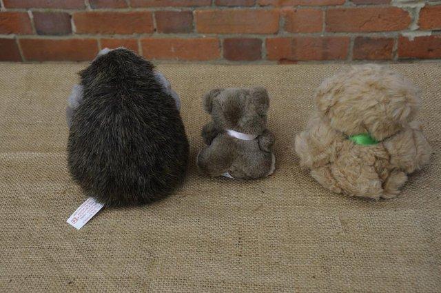 Image 2 of Unused Soft Toys – Two Teddies And One Hedgehog Or Mole