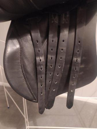 Image 4 of Black BJS Leather GP Saddle 16.5" Seat
