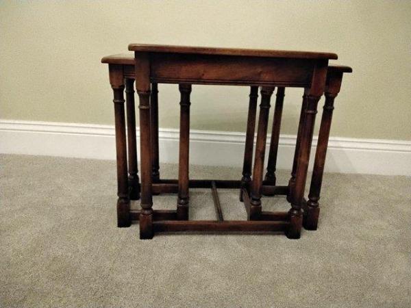 Image 3 of Nest of Three Tables For Sale