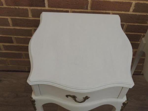 Image 15 of Pair of French Tall Bedside Tables (UK Delivery)