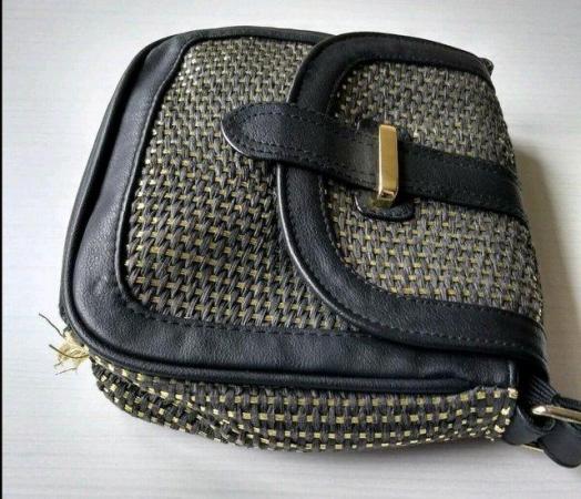Image 7 of New Women's Warehouse Black & Gold Shoulder Crossbody Bag