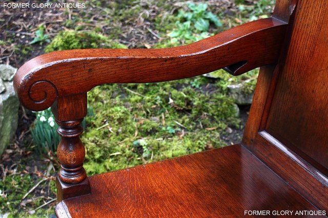 Image 77 of A TITCHMARSH AND GOODWIN TAVERN SEAT HALL SETTLE BENCH PEW