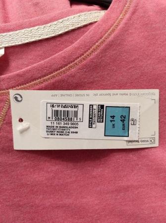 Image 15 of Two Marks and Spencer Pyjama Lounge Tops Blue Pink Size 14