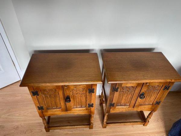 Image 2 of Olde Court Pedestal Cabinets / Bedside Cabinets