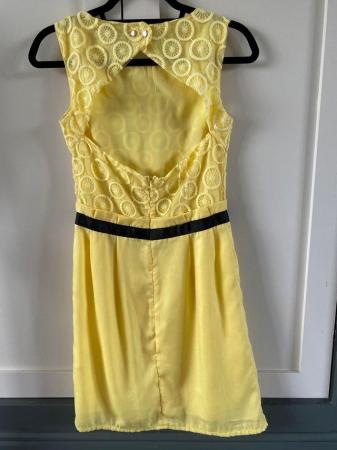 Image 3 of Boohoo yellow summer dress size 10