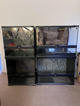 Image 4 of 4 Exoterra vivariums with heat mats for sale .