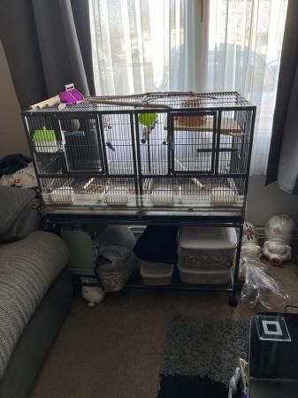 Image 4 of Large dividable Bird cage and stand