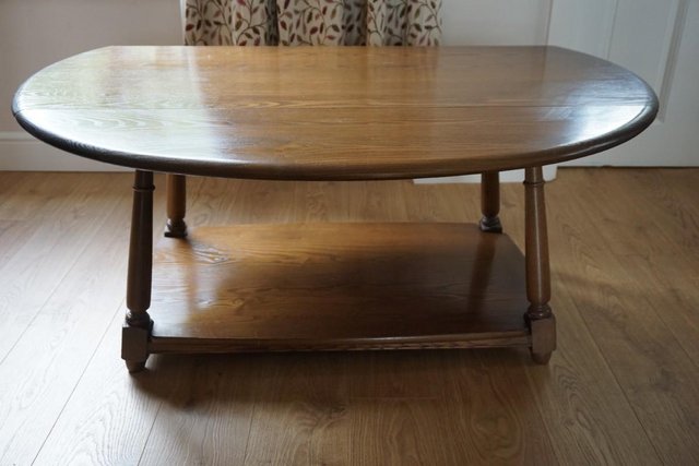 Preview of the first image of Ercol drop leaf coffee table.