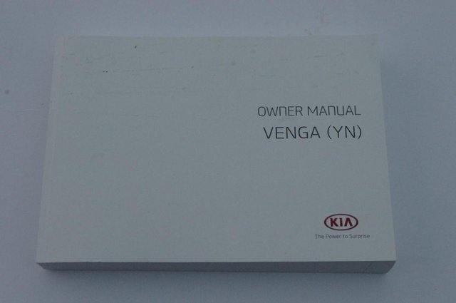 Preview of the first image of Kia Venga car owners manual complete.