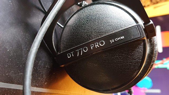 Image 3 of Beyer DT770 Pro Headphones. 32 Ohms