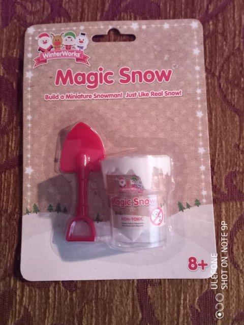 Preview of the first image of Magic Snow, build a miniature snowman, BNIP.