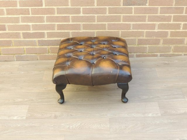 Preview of the first image of Chesterfield Square Footstool (UK Delivery).