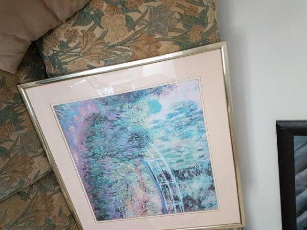 Image 2 of Claude Monet style framed print