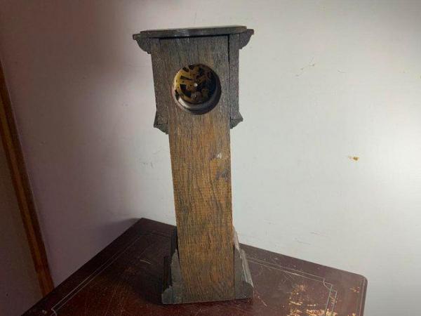 Image 3 of Grandfather Clock oak cased miniature